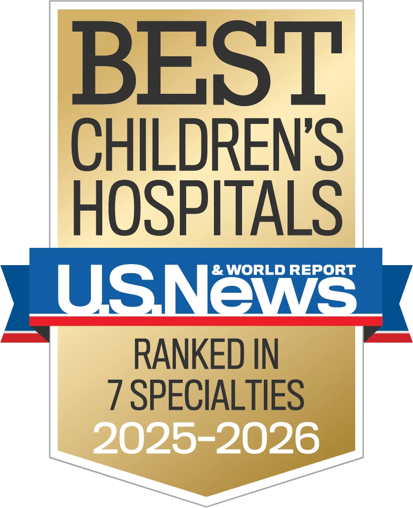 Recognized among the Best Children's Hospitals by US News & World Report.