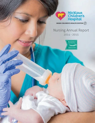 2014-205 Nursing Annual Report Cover 2014-205 Nursing Annual Report Cover